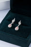 14K GOLD 0.54 CTW NATURAL PINK DIAMOND & DIAMOND EARRINGS