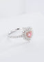 14K GOLD 0.77 CTW NATURAL PINK DIAMOND & DIAMOND RING