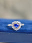 14K GOLD 1.12 CTW NATURAL SAPPHIRE & DIAMOND RING