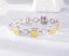 14K GOLD 6.31 CTW NATURAL YELLOW DIAMOND & DIAMOND BRACELET