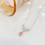 14K GOLD 0.28 CTW NATURAL PINK DIAMOND & DIAMOND NECKLACE