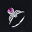 14K GOLD 0.49 CTW NATURAL PADPARADSCHA SAPPHIRE & DIAMOND RING