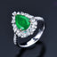 14K GOLD 3.02 CTW VIVID GREEN NATURAL EMERALD & DIAMOND RING/PENDANT