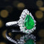 14K GOLD 3.02 CTW VIVID GREEN NATURAL EMERALD & DIAMOND RING/PENDANT