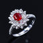 14K GOLD 1.87 CTW NATURAL RUBY & DIAMOND RING/PENDANT