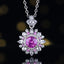 14K GOLD 0.98 CTW NATURAL PADPARADSCHA SAPPHIRE & DIAMOND PENDANT