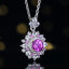 14K GOLD 0.98 CTW NATURAL PADPARADSCHA SAPPHIRE & DIAMOND PENDANT