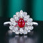 14K GOLD 1.02 CTW NATURAL RUBY & DIAMOND RING