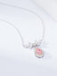 14K GOLD 1.23 CTW NATURAL PINK DIAMOND & DIAMOND NECKLACE