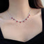 14K GOLD 5.48 CTW NATURAL RUBY & DIAMOND NECKLACE