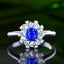 14K GOLD 1.14 CTW NATURAL SAPPHIRE & DIAMOND RING