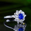 14K GOLD 1.14 CTW NATURAL SAPPHIRE & DIAMOND RING