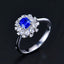 14K GOLD 1.14 CTW NATURAL SAPPHIRE & DIAMOND RING