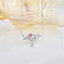 14K GOLD 0.20 CTW NATURAL PINK DIAMOND & DIAMOND NECKLACE