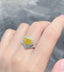 14K GOLD 1.90 CTW NATURAL YELLOW DIAMOND & DIAMOND RING