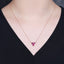 14K GOLD 1.11 CTW NATURAL PADPARADSCHA SAPPHIRE & DIAMOND NECKLACE