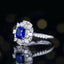 14K GOLD 2.98 CTW NATURAL SAPPHIRE & DIAMOND RING/PENDANT