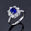 14K GOLD 2.98 CTW NATURAL SAPPHIRE & DIAMOND RING/PENDANT