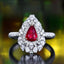 14K GOLD 1.93 CTW NATURAL RUBY & DIAMOND RING/PENDANT