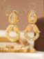 14K GOLD 1.79 CT NATURAL COLOR DIAMOND EARRINGS