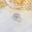 14K GOLD 1.12 CTW NATURAL PINK DIAMOND & DIAMOND RING