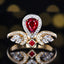 14K GOLD 0.70 CTW NATURAL RUBY & DIAMOND RING