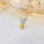 14K GOLD 0.37 CTW NATURAL YELLOW DIAMOND & DIAMOND NECKLACE