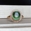 14K GOLD 3.34 CTW NATURAL TOURMALINE & DIAMOND RING