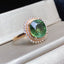 14K GOLD 3.34 CTW NATURAL TOURMALINE & DIAMOND RING