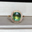 14K GOLD 3.34 CTW NATURAL TOURMALINE & DIAMOND RING