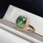 14K GOLD 3.34 CTW NATURAL TOURMALINE & DIAMOND RING