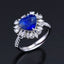 14K GOLD 4.87 CTW NATURAL SAPPHIRE & DIAMOND RING/PENDANT