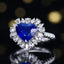 14K GOLD 4.87 CTW NATURAL SAPPHIRE & DIAMOND RING/PENDANT