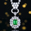 14K GOLD 1.87 CTW VIVID GREEN NATURAL EMERALD & DIAMOND RING/PENDANT