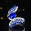 14K GOLD 2.15 CTW NATURAL SAPPHIRE & DIAMOND RING