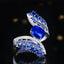 14K GOLD 2.15 CTW NATURAL SAPPHIRE & DIAMOND RING