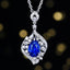 14K GOLD 2.11 CTW NATURAL SAPPHIRE & DIAMOND PENDANT