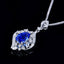 14K GOLD 2.11 CTW NATURAL SAPPHIRE & DIAMOND PENDANT