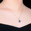 14K GOLD 2.11 CTW NATURAL SAPPHIRE & DIAMOND PENDANT