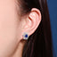 14K GOLD 2.07 CTW NATURAL SAPPHIRE & DIAMOND EARRINGS