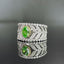 14K GOLD 1.72 CTW NATURAL GREEN DIAMOND & DIAMOND RING