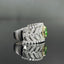 14K GOLD 1.72 CTW NATURAL GREEN DIAMOND & DIAMOND RING