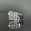 14K GOLD 1.72 CTW NATURAL GREEN DIAMOND & DIAMOND RING