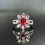 14K GOLD 1.4 CTW NATURAL RUBY & DIAMOND RING/PENDANT( WITHOUT CHAIN )
