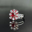 14K GOLD 1.4 CTW NATURAL RUBY & DIAMOND RING/PENDANT( WITHOUT CHAIN )