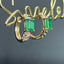 14K GOLD 1.12 CTW NATURAL EMERALD & DIAMOND EARRINGS