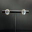 14K GOLD 3.74 CTW NATURAL AQUAMARINE & DIAMOND EARRINGS