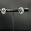 14K GOLD 3.74 CTW NATURAL AQUAMARINE & DIAMOND EARRINGS