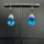 14K GOLD 21.87 CTW NATURAL TOPAZ & DIAMOND EARRINGS
