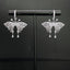 14K GOLD 1.38 CT NATURAL H DIAMOND & BUTTERFLY EARRINGS